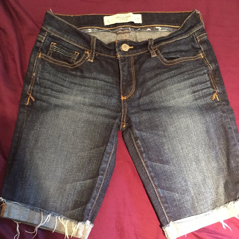 Long jean shorts from Abercrombie & Fitch
